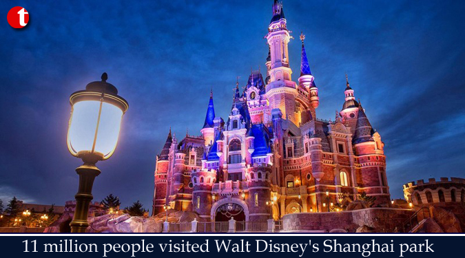 11 million people visited Walt Disney's Shanghai park