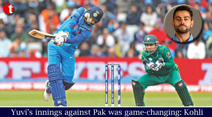 Yuvi's innings against Pak was game-changing: Kohli