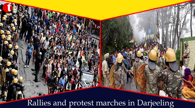 Rallies and protest marches in Darjeeling