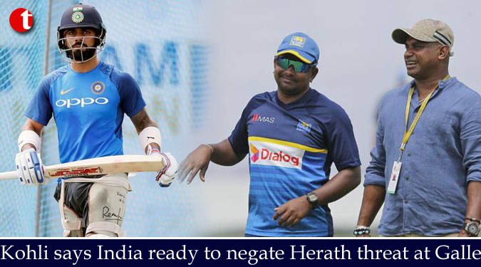 Kohli says India ready to negate Herath threat at Galle