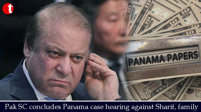 Pak SC concludes Panama case hearing against Sharif, family