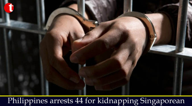 Philippines arrests 44 for kidnapping Singaporean