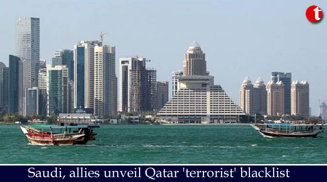 Saudi, allies unveil Qatar 'terrorist' blacklist