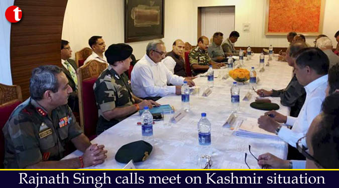 Rajnath calls meet on Kashmir situation