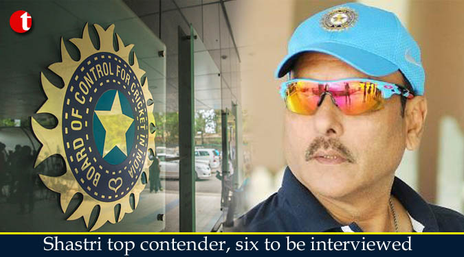 Shastri top contender, six to be interviewed
