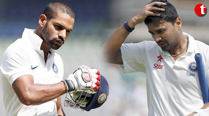 Injured Vijay out, Dhawan comes in for Lanka Test series