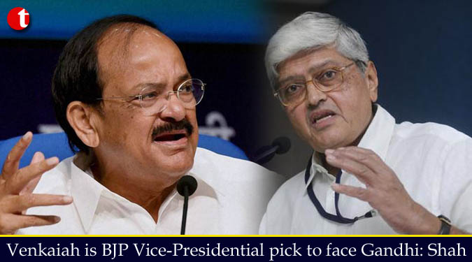 Venkaiah is BJP Vice-Presidential Pick to face Gandhi: Shah