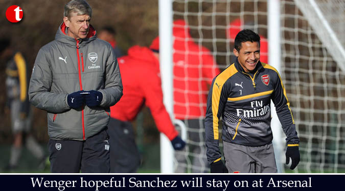 Wenger hopeful Sanchez will stay on at Arsenal