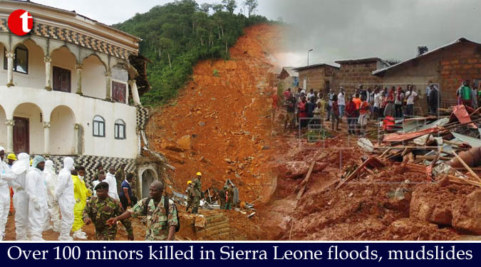 Over 100 minors killed in Sierra Leone floods, mudslides