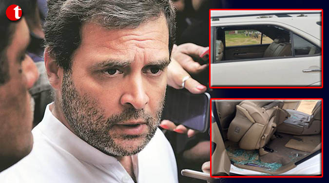 Attack on my convoy carried out by BJP, RSS people: Rahul Gandhi