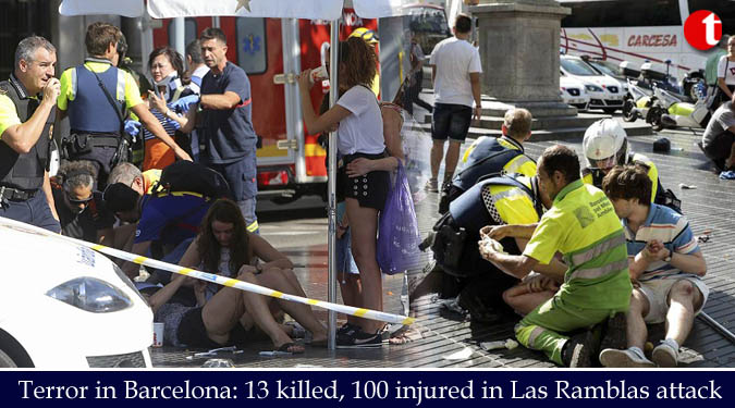 Terror in Barcelona: 13 killed, 100 injured in Las Ramblas attack