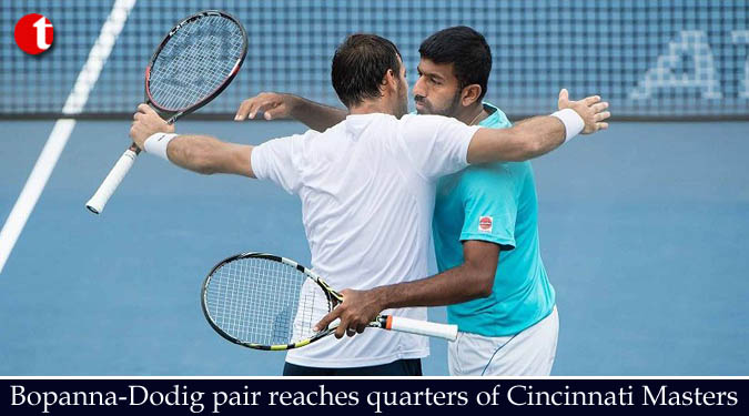 Bopanna-Dodig pair reaches quarters of Cincinnati Masters