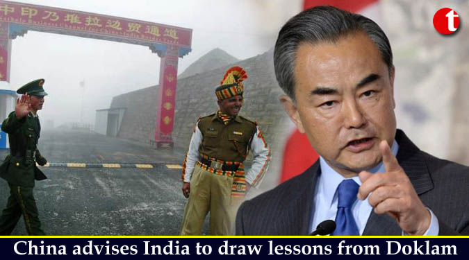 China advises India to draw lessons from Doklam