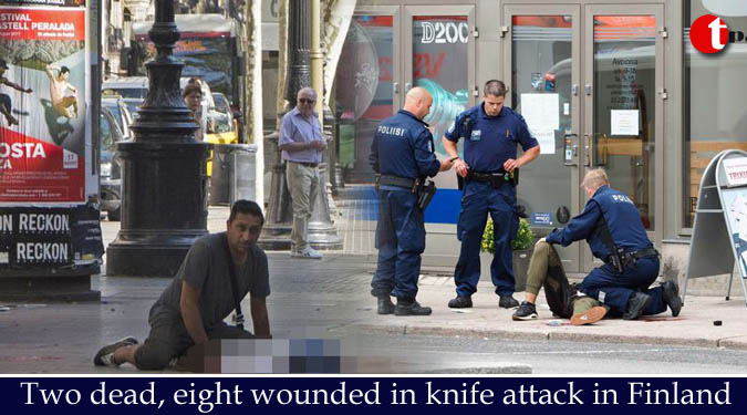 Two dead, eight wounded in knife attack in Finland