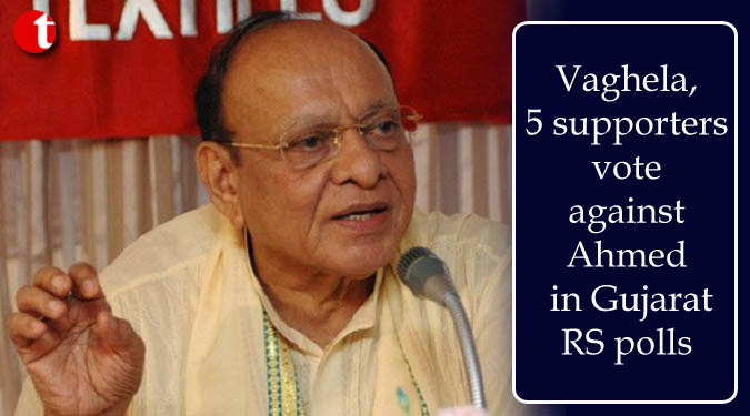 Vaghela, 5 supporters vote against Ahmed in Gujarat RS polls