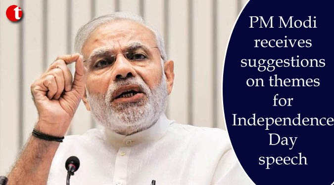 PM Modi receives suggestions on themes for Independence Day speech