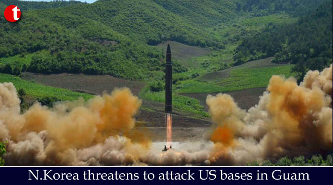 N.Korea threatens to attack US bases in Guam