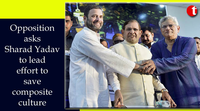 Opposition asks Sharad Yadav to lead effort to save composite culture