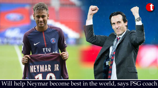 Will help Neymar become best in the world, says PSG coach Emery