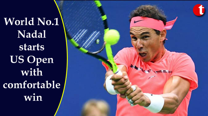 World No.1 Nadal starts US Open with comfortable win