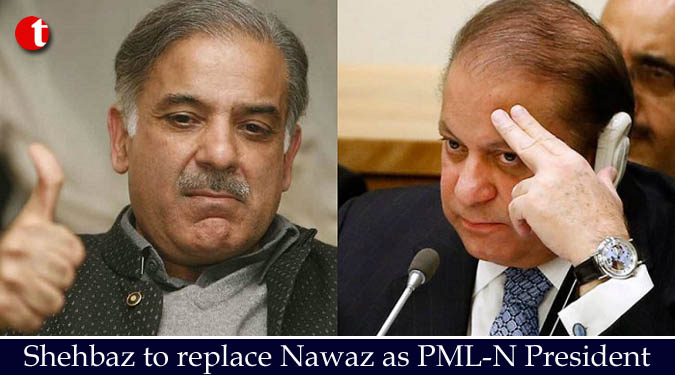 Shehbaz to replace Nawaz as PML-N President