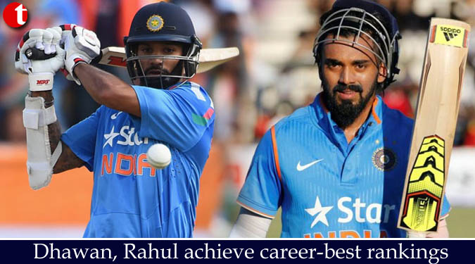 Dhawan, Rahul achieve career-best rankings