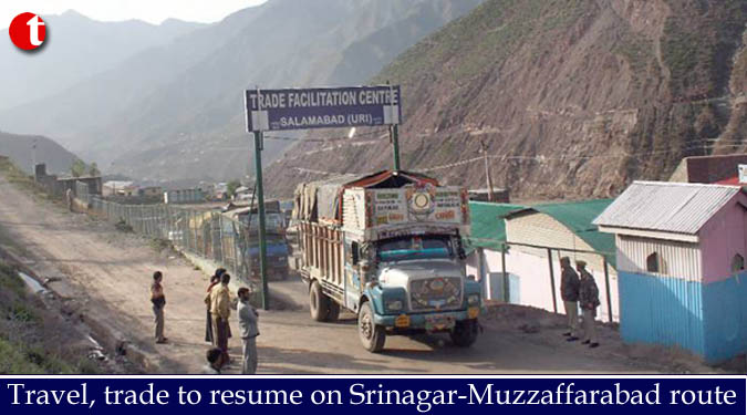 Travel, trade to resume on Srinagar-Muzzaffarabad route