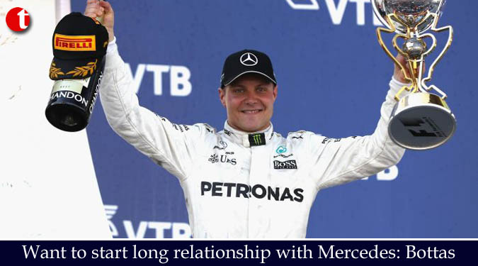 Want to start long relationship with Mercedes: Bottas