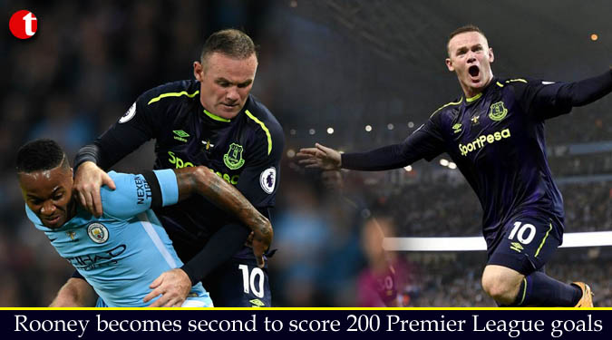 Rooney becomes second to score 200 Premier League goals