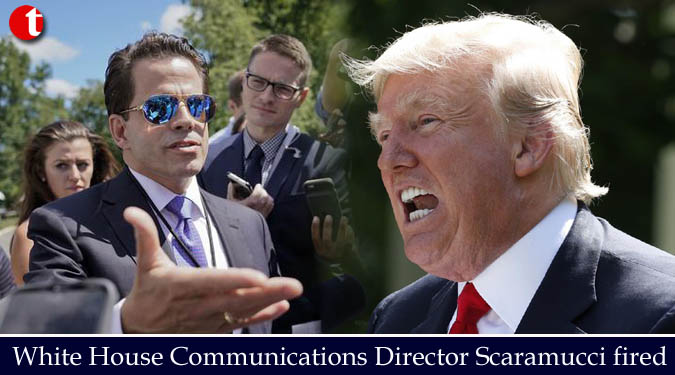 White House Communications Director Scaramucci fired