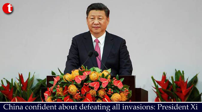 China confident about defeating all invasions: President Xi