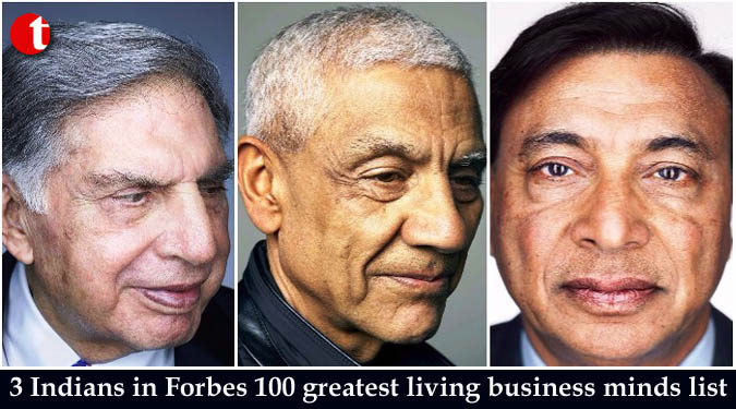 3 Indians in Forbes 100 greatest living business minds list