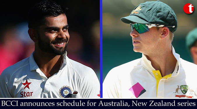 BCCI announces schedule for Australia, New Zealand series