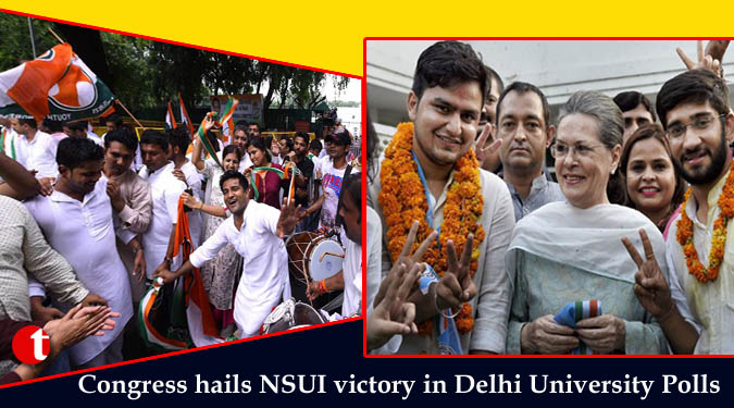 Congress hails NSUI victory in Delhi University Polls