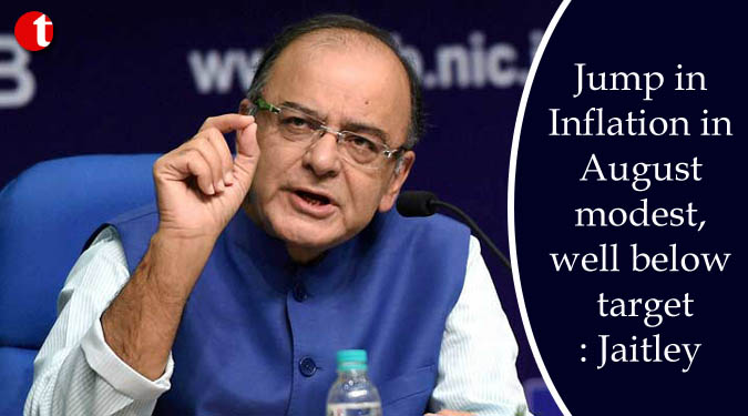Jump in Inflation in August modest, well below target: Jaitley