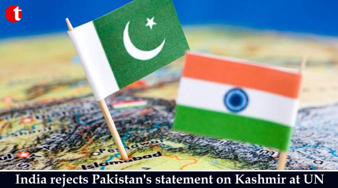 India rejects Pakistan's statement on Kashmir at UN
