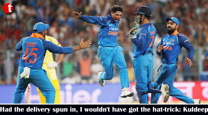 Had the delivery spun in, I wouldn't have got the hat-trick: Kuldeep