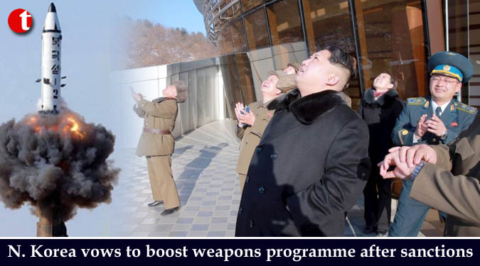 N. Korea vows to boost weapons programme after sanctions