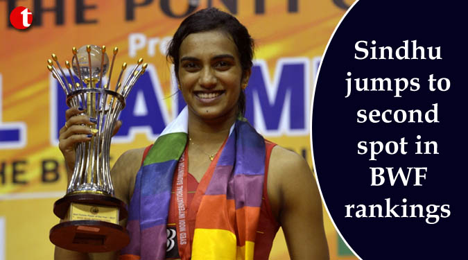 Sindhu jumps to second spot in BWF rankings