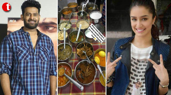 Prabhas treats Shraddha Kapoor to Hyderabadi cuisine