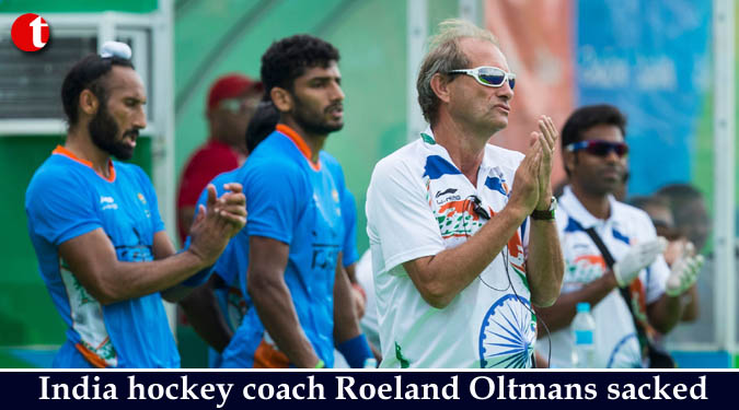 India hockey coach Roeland Oltmans sacked