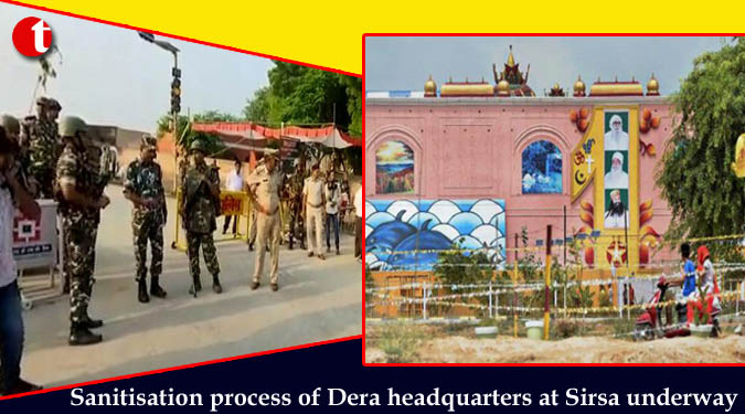 Sanitisation process of Dera headquarters at Sirsa underway