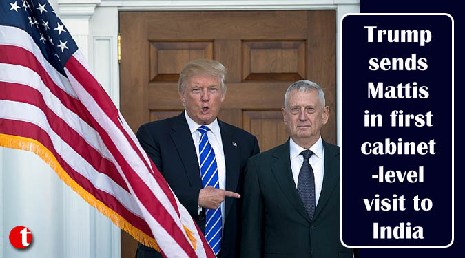Trump sends Mattis in first cabinet-level visit to India