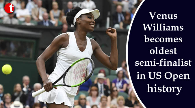 Venus Williams becomes oldest semi-finalist in US Open history