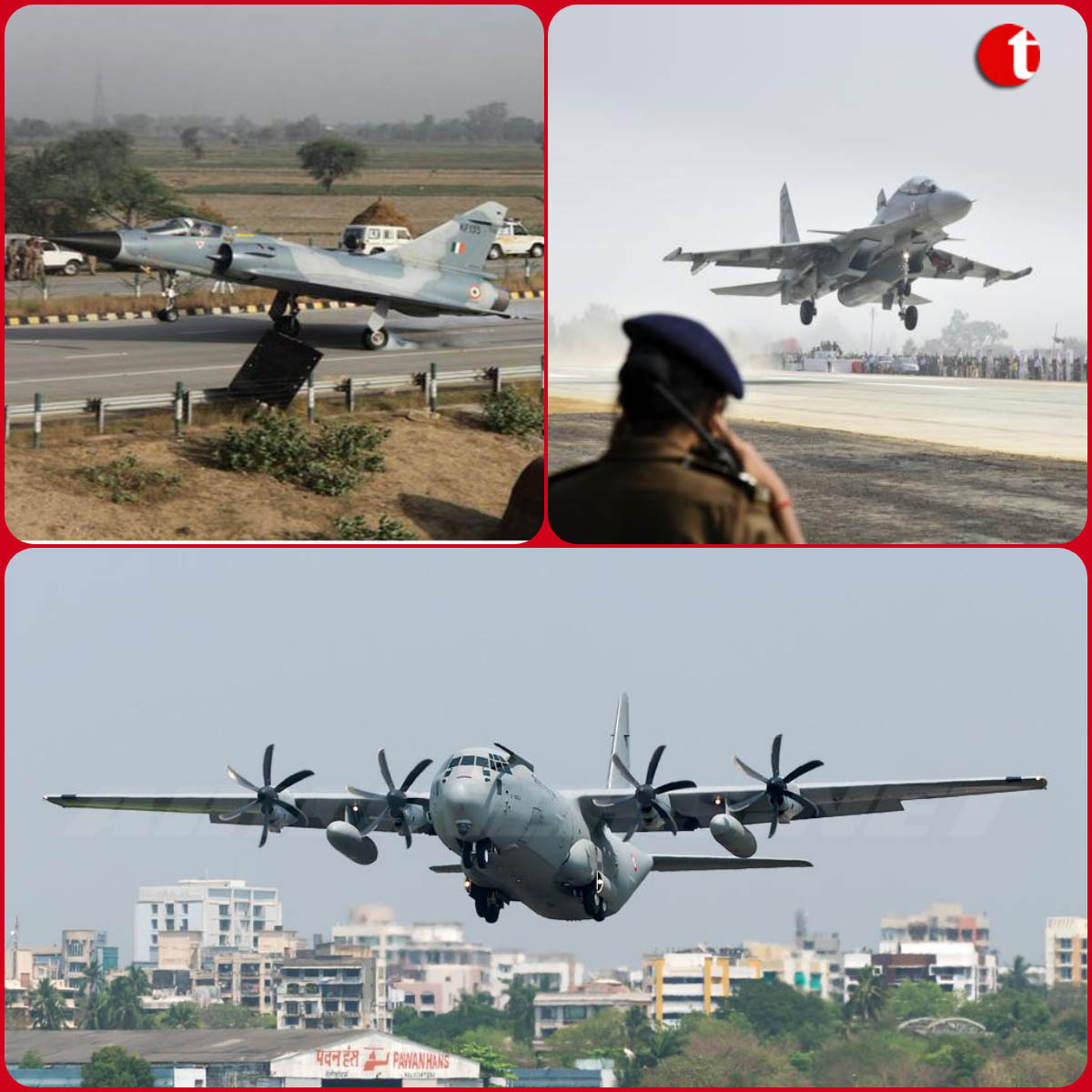 Agra expressway turns runway for IAF fighter planes