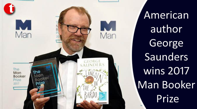 American author George Saunders wins 2017 Man Booker Prize