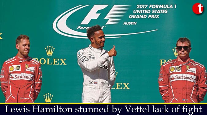 Lewis Hamilton stunned by Vettel lack of fight