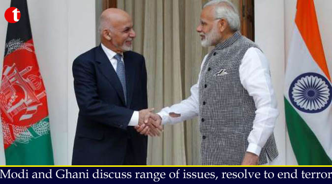 Modi and Ghani discuss range of issues, resolve to end terror