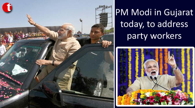 PM Modi in Gujarat today, to address party workers