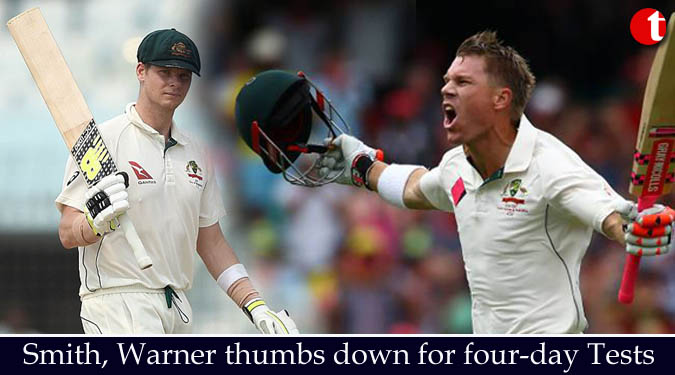 Smith, Warner thumbs down for four-day Tests